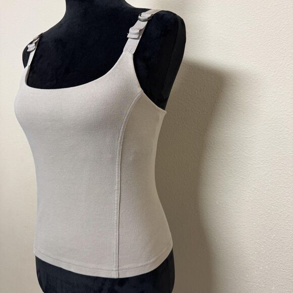 Express Tank Top Womens Medium Adjustable Strap Fitted Stretchy Y2k Camisole - Picture 3 of 11